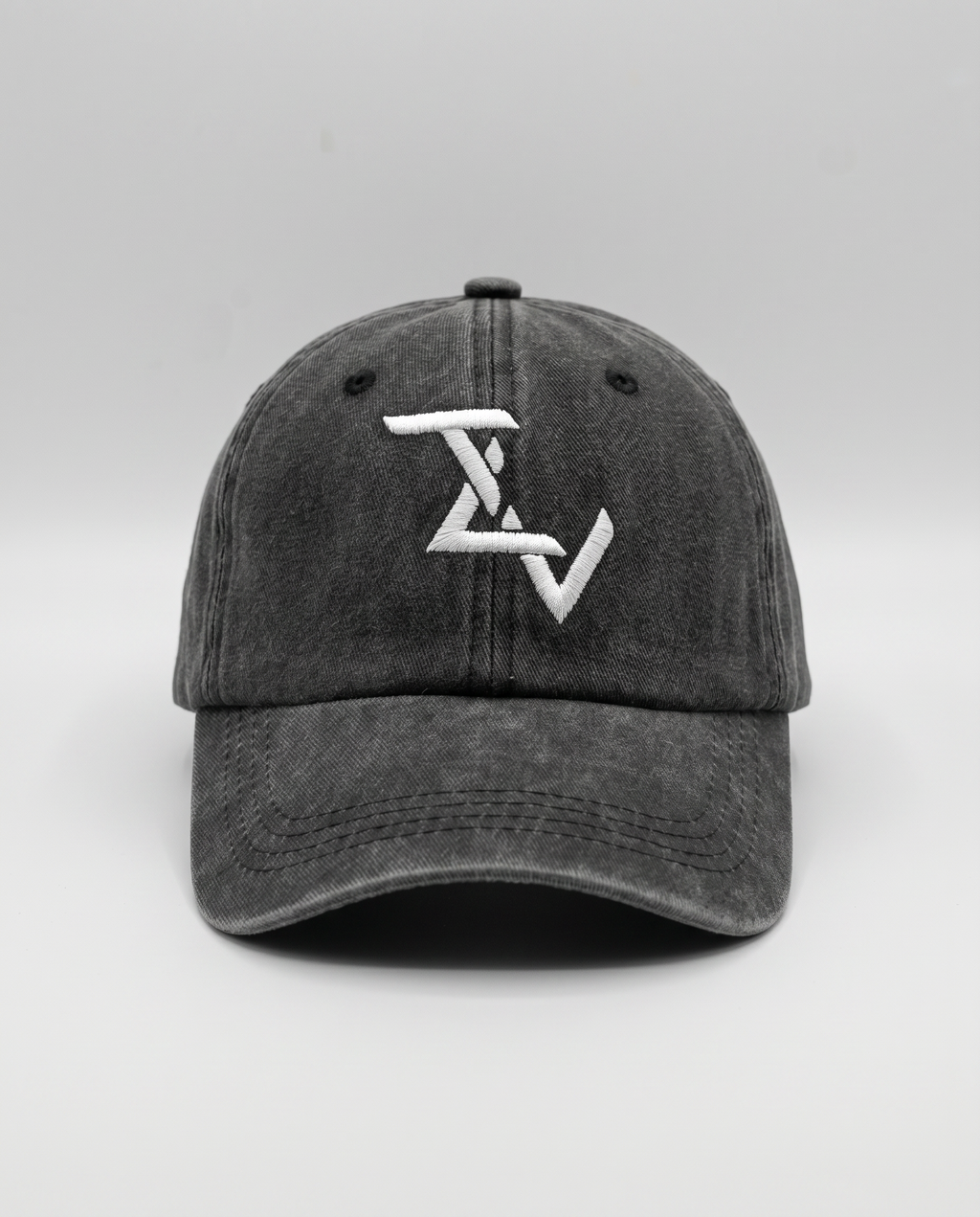 TLV Monogram Embroidered Washed Cap